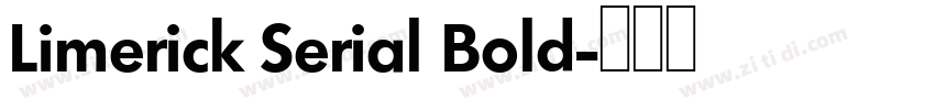 Limerick Serial Bold字体转换